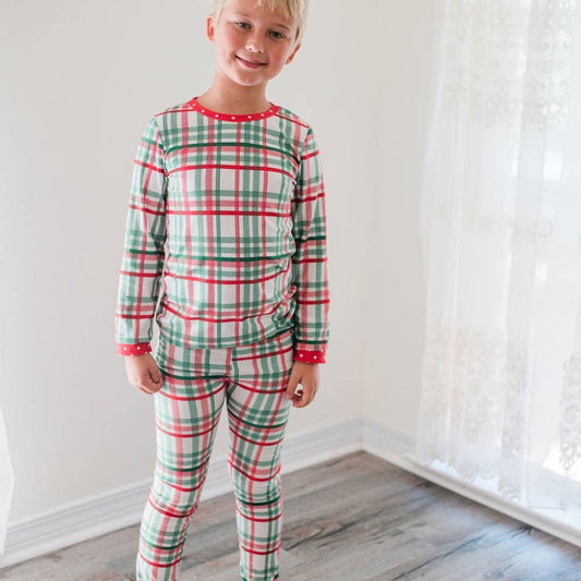 Xmas Plaid  - Buttflap PJs