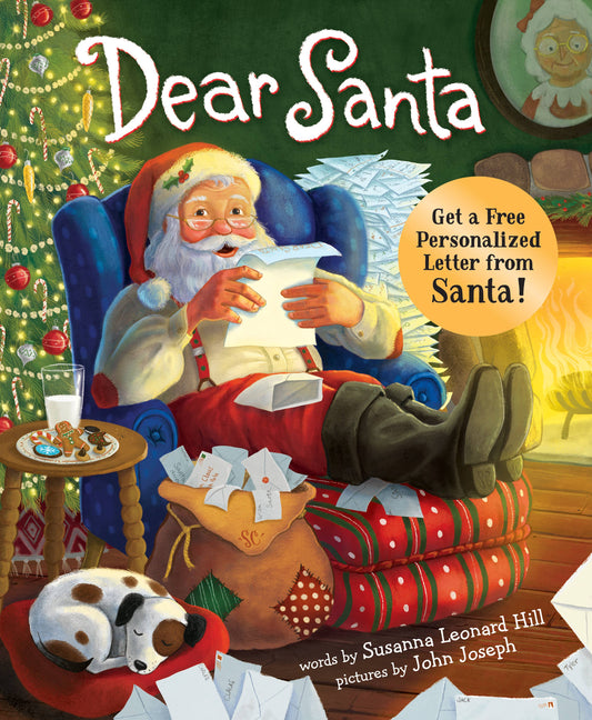 Dear Santa hardcover picture book by Sourcebooks—a 40-page Christmas story for children ages 4–7