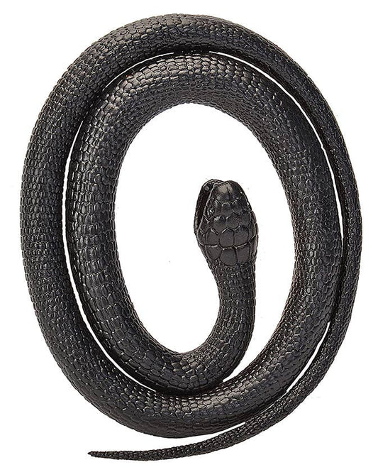 46-inch Black Mamba rubber snake toy by Wild Republic, detailed reptile replica