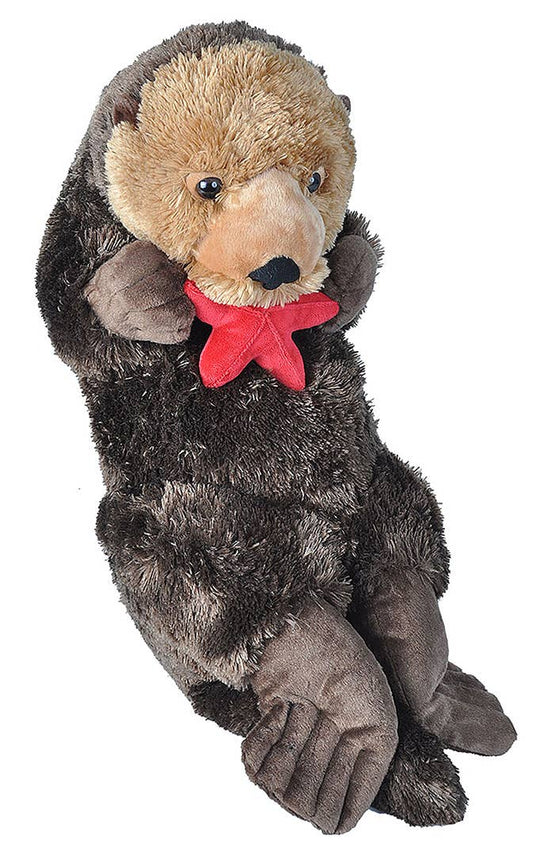 CK-Jumbo Sea Otter Stuffed Animal, 30 inches, soft plush fur, Wild Republic