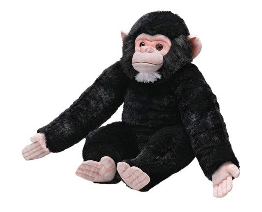 Baby Chimpanzee stuffed animal, 15 inches, realistic design with soft fur by Wild Republic