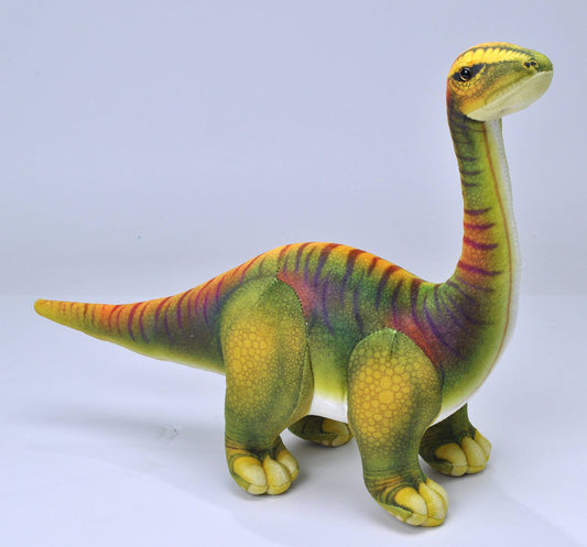 Dinosauria IV Diplodocus 12-inch stuffed animal by Wild Republic, soft tan plush with long neck