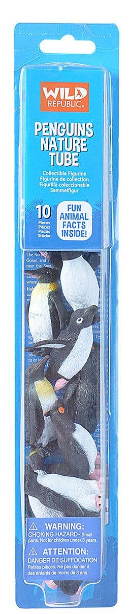 Wild Republic Nature Tube Penguin 13 inch hand-painted figure