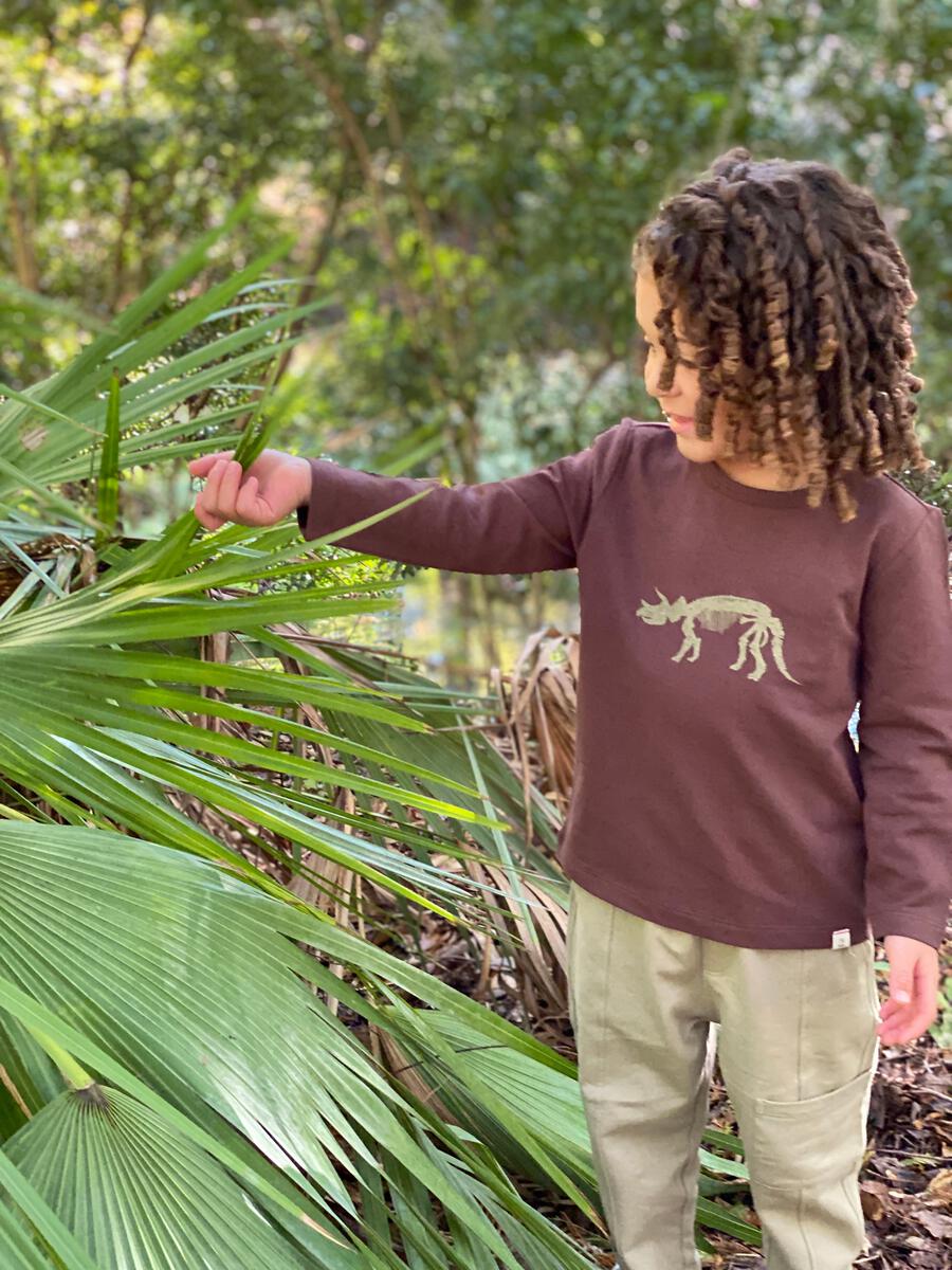 Me & Henry Cherokee Triceratops  Raglan T-shirt