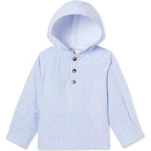 Load image into Gallery viewer, Classic Prep Bennet Seersucker Hooded Pullover
