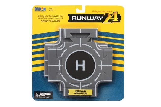 Daron runway intersections airplane accessory pack containing two 7¼-inch runway pieces