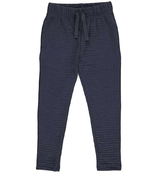 Fred's World navy jacquard sweatpants with elastic waistband and side pockets