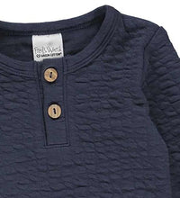 Load image into Gallery viewer, Fred&#39;s World Jacquard Navy Long Sleeved Onesie
