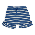 Load image into Gallery viewer, Rose Textiles - Boys 3 Piece Ribbed Short Set: Blue Stripe
