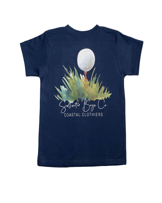 Sea Island Golf short sleeved tee in 100% cotton by Saltwater Boys