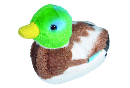 Wild Republic Audubon Mallard Duck plush toy, 4 inches, with detailed feather markings