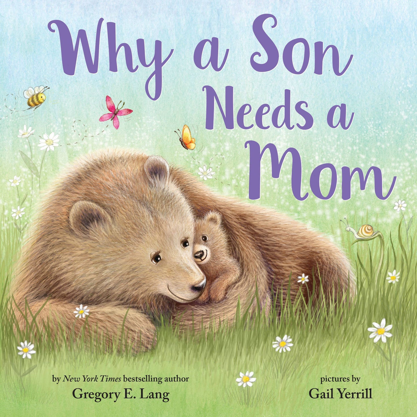 Why A Son Needs A Mom hardcover picture book with animal illustrations