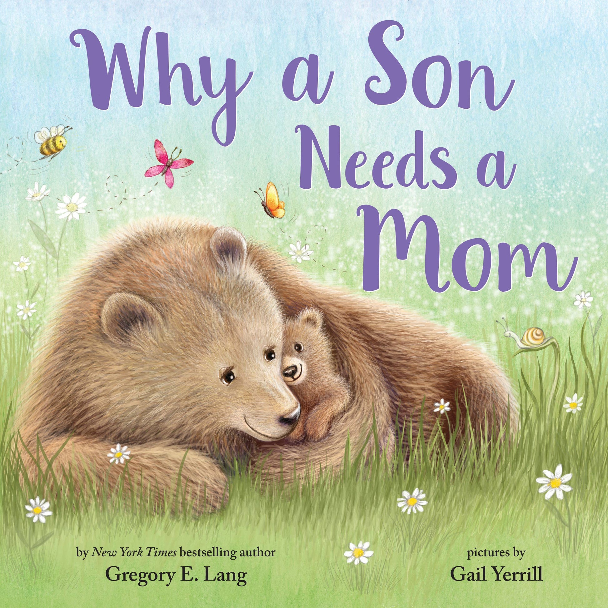Why A Son Needs A Mom hardcover picture book with animal illustrations