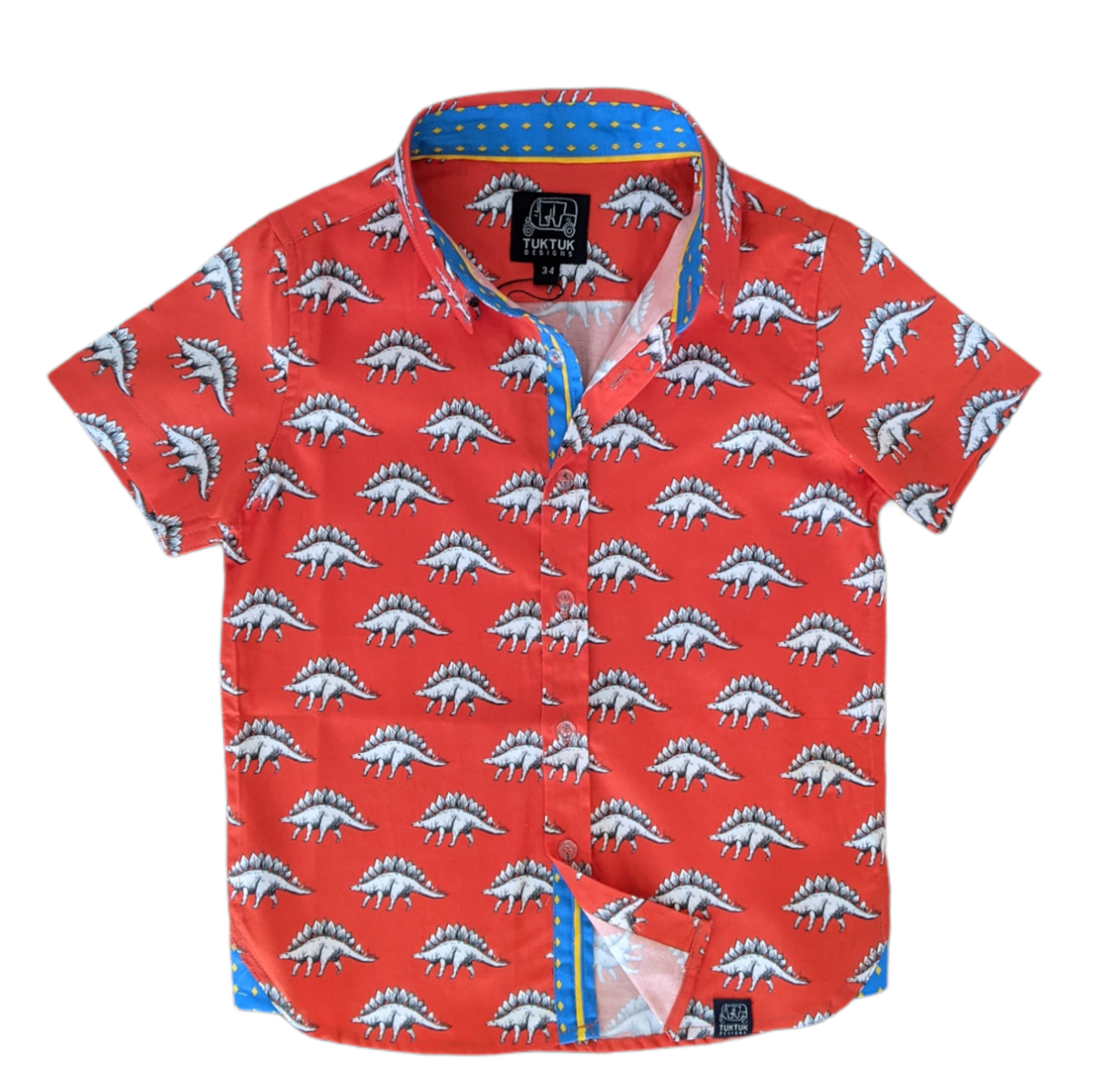 Dinos in Tangerine Shirt