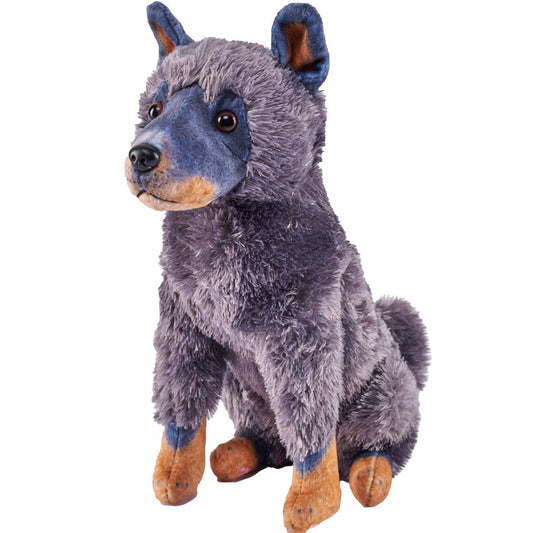 Wild Republic Rescue Cattle Dog plush with sublimation-printed markings and sound chip