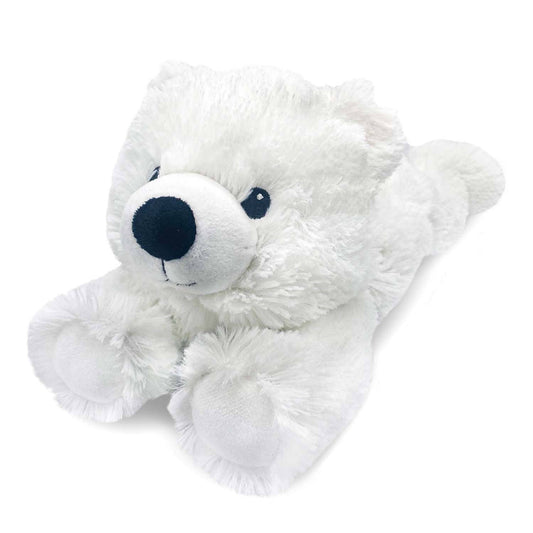 White Bear Warmies microwavable plush warmer, scented with dried French lavender