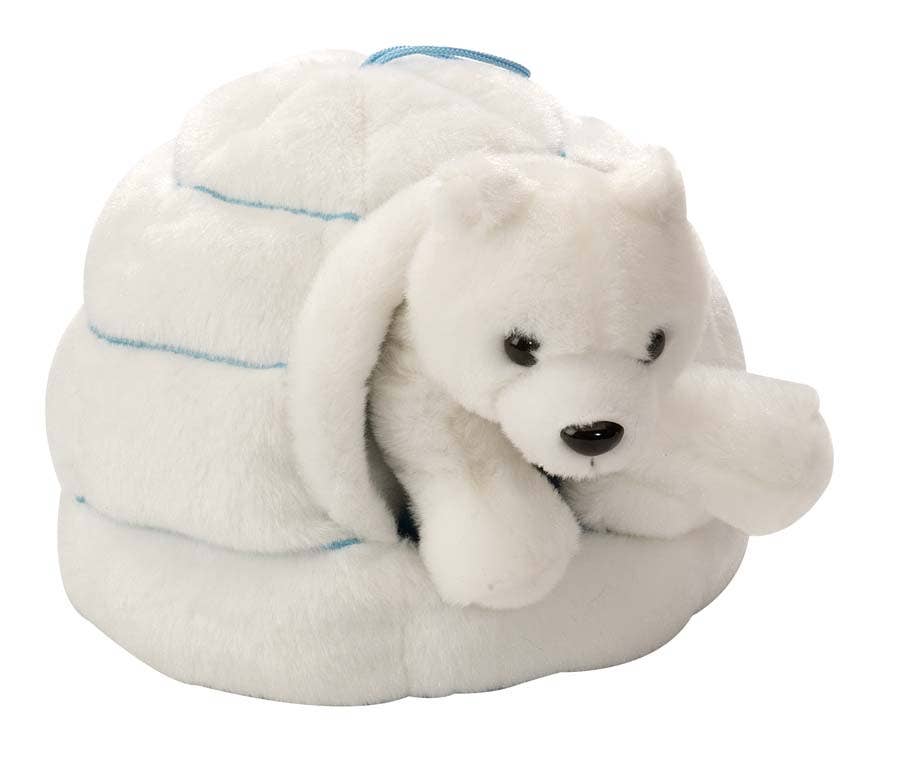 Plush Igloo Polar Bear Stuffed Animal 8
