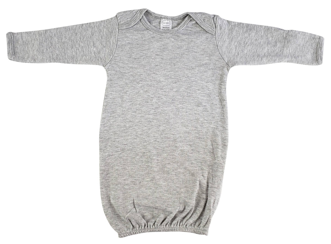Bambini Infant Heather Grey Gown