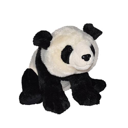 Traditional-L Panda 12" stuffed animal by Wild Republic with classic black-and-white coloring and soft fur fabric