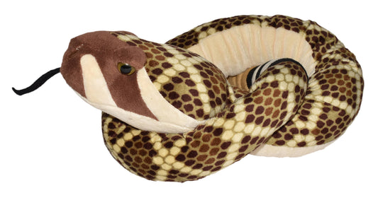 Wild Republic 54-inch Western Diamondback stuffed animal with detailed diamond patterning