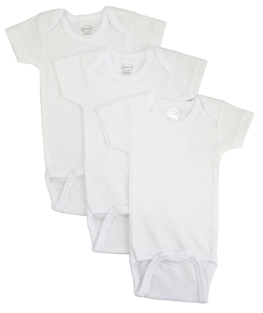 Bambini White Short Sleeve One Piece