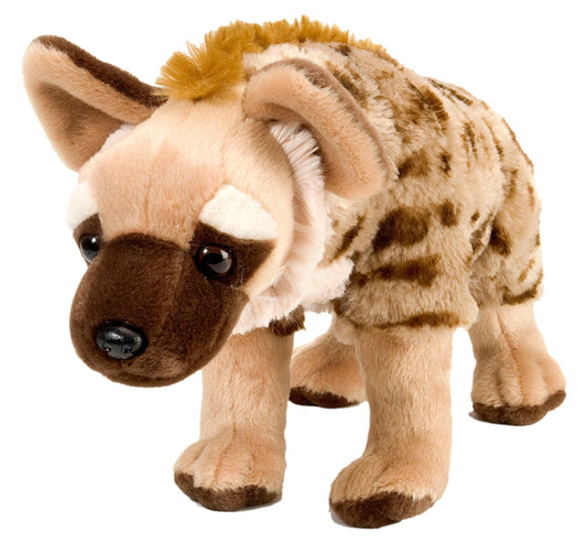CK Hyena Stuffed Animal 12 inches, realistic plush design by Wild Republic