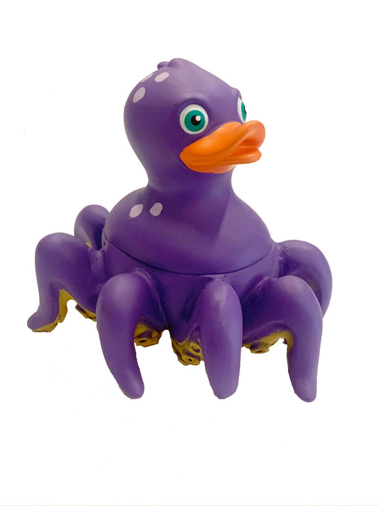 Wild Republic Rubber Duck Octopus 4-inch bath toy in soft rubber with charming octopus and duck hybrid design