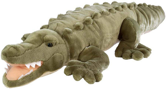 Wild Republic Cuddlekins Jumbo Crocodile, 30-inch stuffed animal with realistic detailing