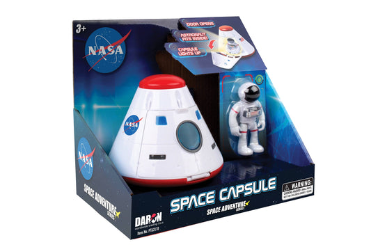 Space Adventure Space Capsule by Daron Toys with illuminating lights and opening door