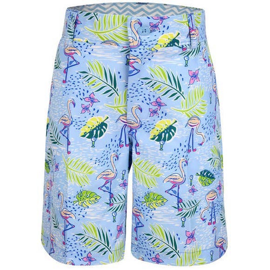 Boy's Will Golf & Tennis Shorts in stretch polyester by Turtles and Tees, adjustable waistband