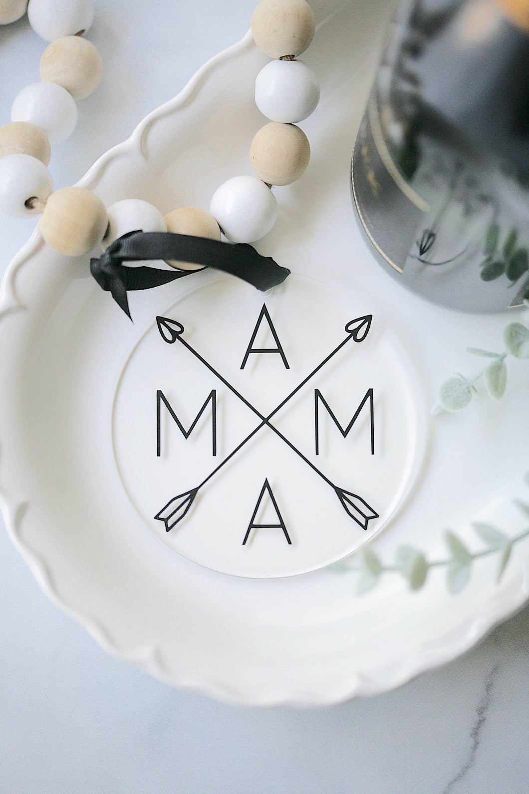 Mama Arrow Acrylic Ornament