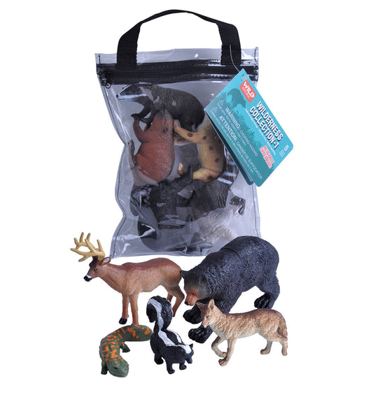 Wild Republic Polybag-Zip Wilderness II 11 inch collection of wilderness-themed play figures
