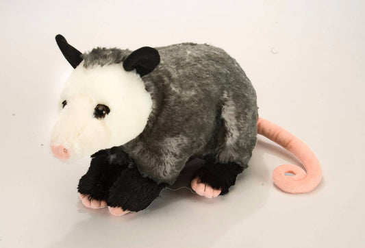 CK Opossum 12-inch stuffed animal by Wild Republic in soft gray plush