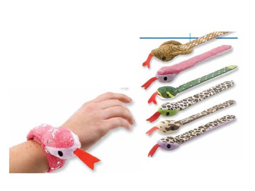Wild Republic Snap Snake bracelet, 11-inch tubular design in neutral tones